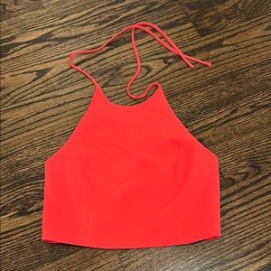 Alice & Olivia Red Halter Top